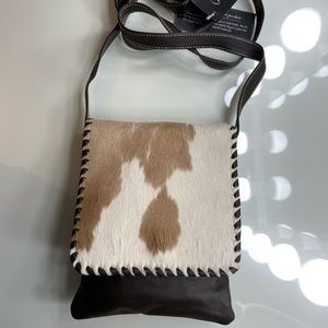 Western BOHO Cowhide Fur Leather Crossbody Purse